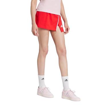 Imagem de adidas Short esportivo feminino colorblock, Rubi puro, XXP