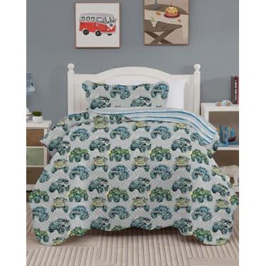 Imagem de Colcha Cobre Leito Solteiro Roupa De Cama Dupla Face Kit 2 - Camesa, M