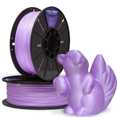 Imagem de Filamento PLA Macaron Velvet High Speed 1Kg 1,75mm Efeito Aveludado em Tons Pasteis Impressora 3D FDM Voolt3D (Lilás Macaron Velvet)