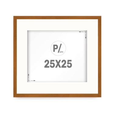 Imagem de Moldura 25x25 com Paspatur Porta Retrato para Fotos Imagem Arte Borda Branca