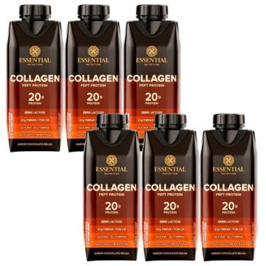 Imagem de Kit 6 Collagen Pept Protein Essential Nutrition 250ml