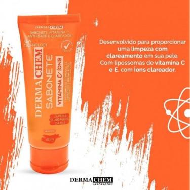 Imagem de Sabonete Vitamina C, Anti-Idade e Clareador 100ml - Derma Chem - NoBra
