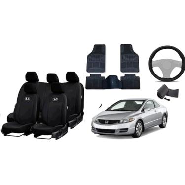 Imagem de Capa de couro + Tapete + Capa de volante -civic 05-12