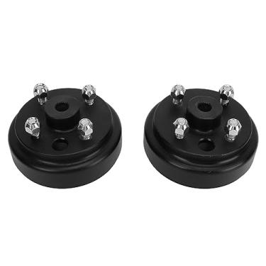 Imagem de Grcfumo 2 Pcs Brake Drum, Brake Drum Hub Assembly, Brake Drum Hub Assembly 19186 G1 Replacement For E Z GO 2 Cycle Gas Vehicles 1982 to 1993