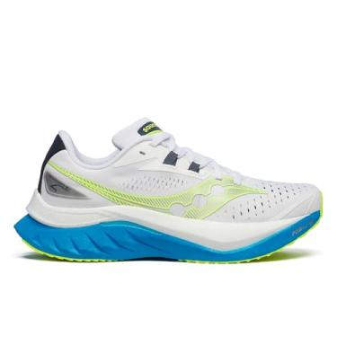 Imagem de Saucony Tênis feminino Endorphin Speed 4, Branco/azul vizi, 34