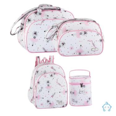 Imagem de Kit de Bolsa Maternidade Bailarina Saida Bebê Menina - Merver