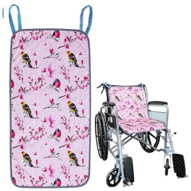 Imagem de Yangshine Almofada de incontinência altamente absorvente para cadeira de rodas para idosos, almofadas impermeáveis e laváveis e reutilizáveis, almofada de assento antiderrapante com duas alças de laço