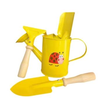 Imagem de Generic a rega de metal lata para as crianças, rega de jardim para plantas externas em ambientes externos de bico longo de bico de jardinagem leve, com O Conjunto de Ferramentas