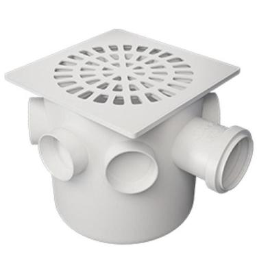 Imagem de Caixa Sifonada 150x150x50 Branca Quadrada - 11071511 - Fortlev