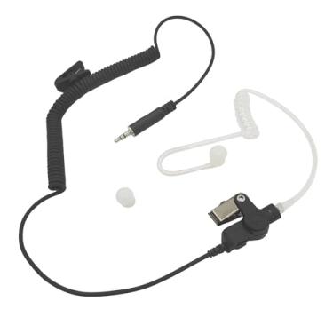 Imagem de Fone de ouvido Walkie Talkie apenas para ouvir rádio com plugue rosqueado de 3,5 mm para alto-falante remoto Motorola, microfone, microfone de ombro