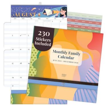 Imagem de Rileys & Co. Calendário Mom 2025 43,5 cm x 67,5 cm, calendário de parede familiar para atividades familiares, calendário de parede magnético com opção de pendurar, calendário para mães planejam lista