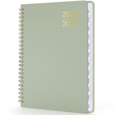 Imagem de Agenda acadêmica 2025-2026, planejador semanal mensal de professores para mulheres e homens, de julho de 2025 a junho de 2026, 21,5 x 16,8 cm, espiral anual simplificada para escritório de trabalho em
