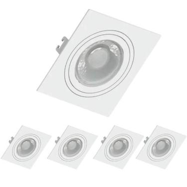 Imagem de 5 Spot Recuado Save Energy Par30 E27 Embutir Quadrado
