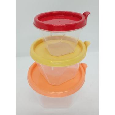 Imagem de Conjunto Com 6 Potes Redondo Ds Conect Plasutil Mantimentos - Plasútil