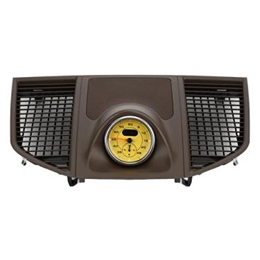 Imagem de Painel Central Superior do Carro Com Cronômetro 95b 858 189 C 0l7 Substituição Marrom para 2014-2020 de D Relógio Capa M (cronômetro amarelo)