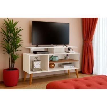 Imagem de Rack lion sala estar tv estante com nichos e prateleiras - CARMOLAR, B