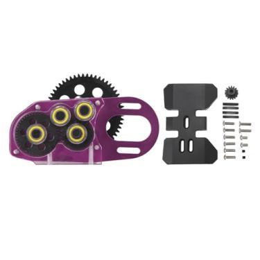 Imagem de Caixa de engrenagem 2LOW com transmissão de velocidade dupla de engrenagem motor Caixa de engrenagem de carro RC para SCX10 II III Capra 1/10 Rastreador de escala (Roxo)