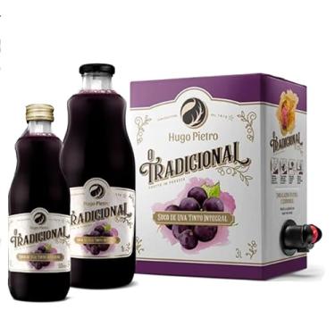 Imagem de Suco de Uva Tinto Hugo Pietro (3 L, SEM GLUTEN) BAG IN BOX 3L