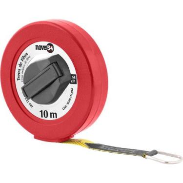 Imagem de Trena Longa com Fibra De Vidro 10m X 12,5mm Corpo Fechado NOVE54 By Vo