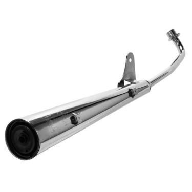 Imagem de Escapamento Moto Shineray Jet 50cc Modelo Original Cromo Forte, CROMAD