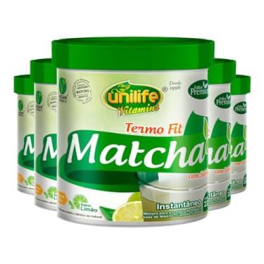 Imagem de Matcha Termo Fit c/Stévia Unilife Chá Verde Limão 220g 5un