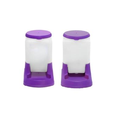 Imagem de Kit Bebedouro Comedouro Automatico Cachorro Gato Prático 3 litros(Lilás)