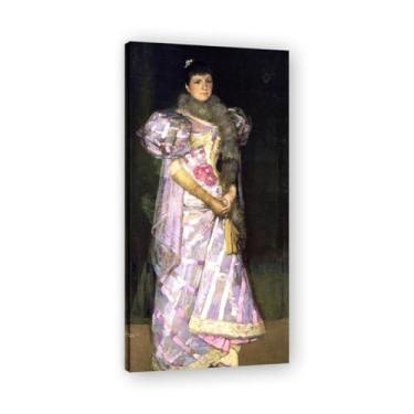 Imagem de Put Your Hands Together John Lavery Iconic Realist Portrait & War Scene Canvas Art – Decoração de parede irlandesa atemporal para casa emoldurada 30 x 59,9 cm