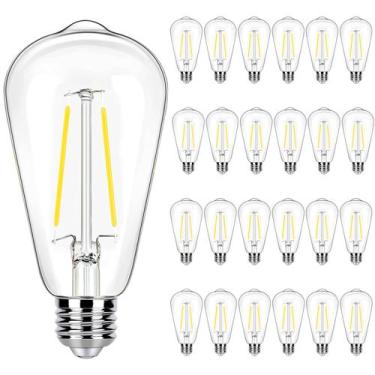 Imagem de Lâmpadas LED WinSaled Edison 4W 5000K 400lm E26, pacote com 24