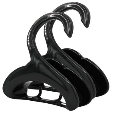 Imagem de Kit 2 Cabide Multiuso Organizador para Bolsa, Boné, Cinto e Acessórios – Plástico Resistente com Ganchos (Preto)