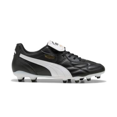 Imagem de PUMA Tênis masculino King Top Firme, Artificial Ground Soccer Cleats, Preto/branco/dourado, 41