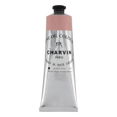 Imagem de Charvin Fine Oil Paint - Tinta a óleo francesa profissional de luxo, exibindo os pigmentos da natureza, consistência cremosa com vivacidade - Tubo único de 150 ml - Rosa Vairon