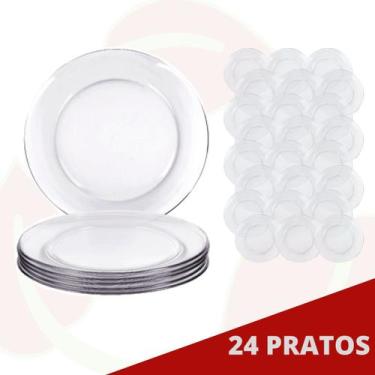 Imagem de 24 Prato Raso Redondo Gourmet 26CM Duralex Refeição Salada - NADIR FIG