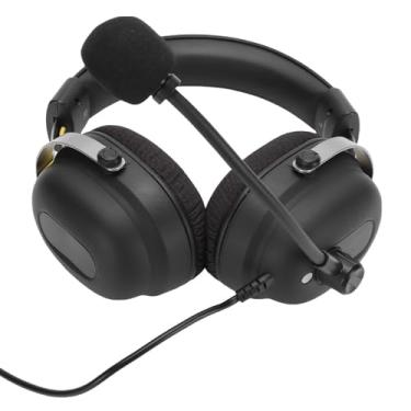 Imagem de Yunir Fone de Ouvido Com Games USB Com Fio, 7,1 Som Surround, Compilação Leve, Microfone Omnidirecional, Suffos de Ouvido Macios, Fone de Ouvido Com Fio de Subwoofer Estéreo para