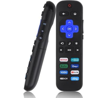 Imagem de Controle remoto universal para Roku TV, substituição para TVs TCL/Onn/Hisense/Philips/Sharp/Insignia, etc R0KU TVs (não para RokuStick e Box)