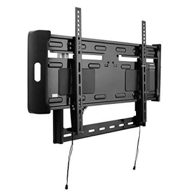 Imagem de Suporte universal fixo para TV – suporte de montagem VESA de instalação rápida e fina para monitor de TV, suporta HDTV de 37 a 55 polegadas, LED, LCD, Plasma, Flat, Ultrawide Smart TV de até 77 LB – Pyle PSW661LF1