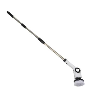 Imagem de Luqeeg Esfregador giratório elétrico, visor de LED, 7 cabeças, alta eficiência, 3 velocidades, impermeável, recarregável, sem fio, esfregão giratório elétrico portátil para pisos, paredes de vidro