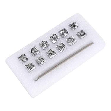 Imagem de Conjunto de Gravura, 12 Peças, Conjunto de Gravura, Gravura, Carimbo de Padrão, Padrão de Constelação, Perfurador de Couro, Pingente de Artesanato, Artesanato Em Couro,