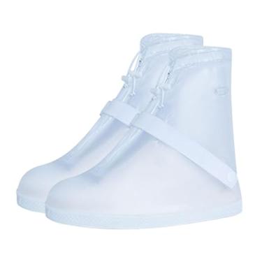 Imagem de menolana de sapato impermeáveis, de sapato, botas de chuva, de sapatos de chuva reutilizáveis ​​de PVC, galochas para homens, mulheres, atividades