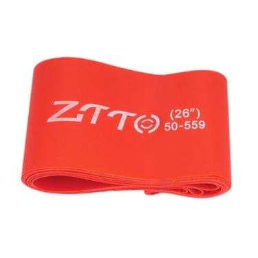 Imagem de simhoa Forro de pneu de bicicleta de nylon, leve, antifuro, protetor de câmara de ar para bicicletas de neve e ciclismo, 26 in