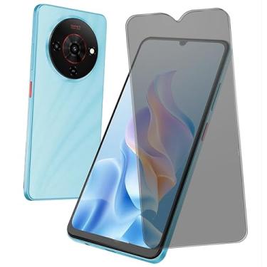 Imagem de TNKISRY Vidro temperado para ZTE Blade A76 Protetor de tela de privacidade [6,7 polegadas] [2 unidades] [dureza 9H] [Proteja a tela do seu telefone]