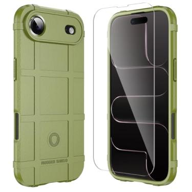 Imagem de LABILUS Capa protetora tática resistente ao desgaste resistente ao desgaste Rugged Shield de 2,4 m compatível com iPhone Air (6,5 polegadas) - verde exército
