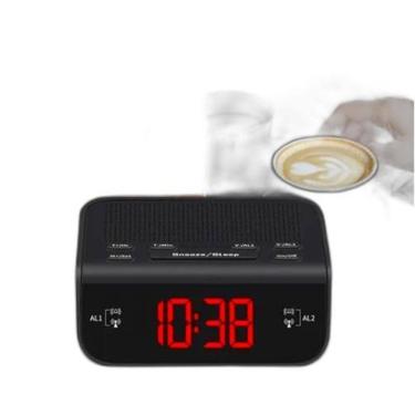 Imagem de Relógio Digital De Cabeceira: Despertador - Visor Lcd