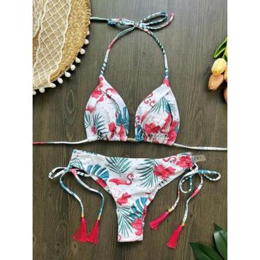 Imagem de Conjunto De Biquíni Halter Com Estampa Sexy Para Mulheres 2024 RUOTONS