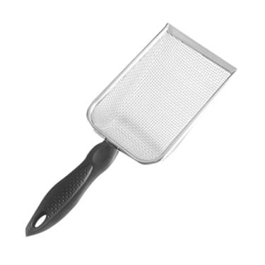 Imagem de Fenteer Pá para areia de gato, ferramenta de limpeza, pá de areia com cabo, peneira de, para caixa de de animal de estimação, para gatinhos, peneiramento, Alça Preta Mesh 6