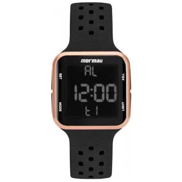 Imagem de Relógio MORMAII feminino digital quadrado MO6600/8J