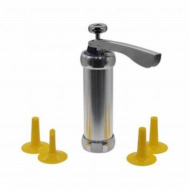 Imagem de Máquina de fazer biscoitos, fazer biscoitos ou rechear, churros, alumínio, 22 cm