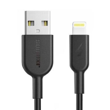 Imagem de Cabo Usb A Lightning Preto Econômico Seguro Com Garantido - Mdm