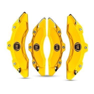 Imagem de Capa De Pinça De Freio Universal Fiat Amarela + Cola 50G