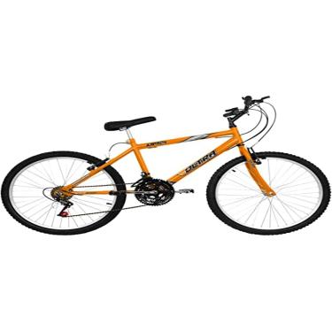 Imagem de Bicicleta de Passeio Ultra Bikes Esporte Aro 24 Reforçada Freio V-Brake – 18 Marchas Laranja