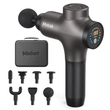 Imagem de Mebak 3 pistolas de massagem, pistola de massagem profunda para atletas, pistola de massagem profissional de percussão muscular, pistola massageadora para alívio da dor no corpo, perna e ombro,